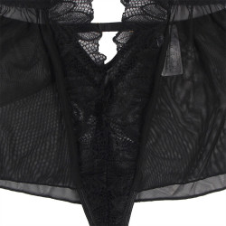 Subblime - Teddy Halter Neck Dos Nu Dentelle Noir L/Xl